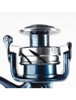Blue high-strength aluminum spinning fishing reel