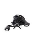 Carbon fiber black double-handle fishing reel