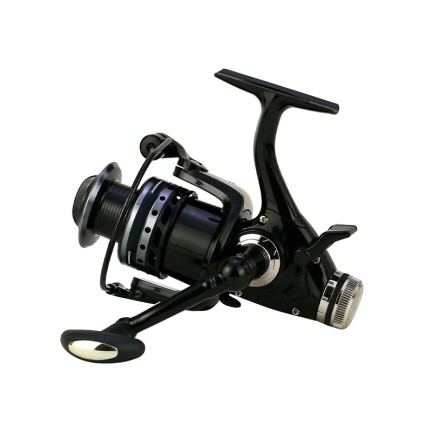 Dual-brake design spinning fishing reel