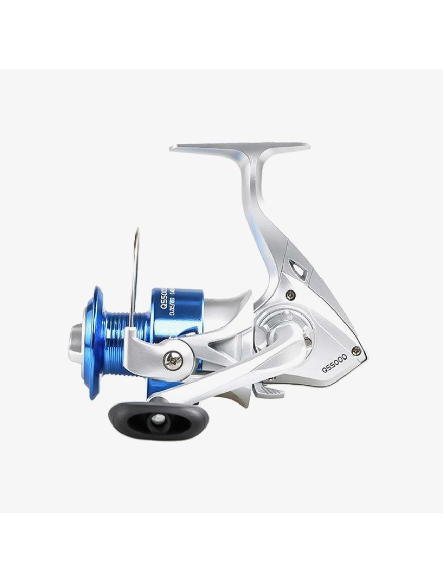 Stable braking rotating fishing reel