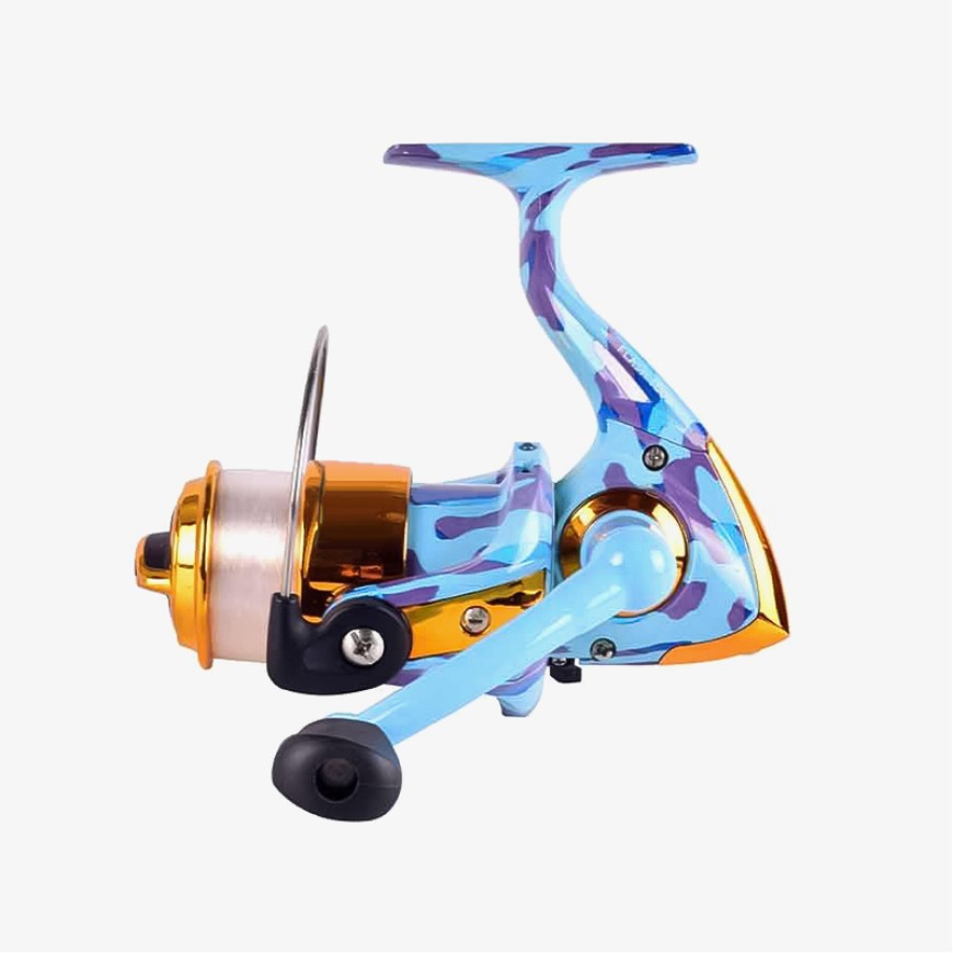 Camouflage powerful spinning fishing reel