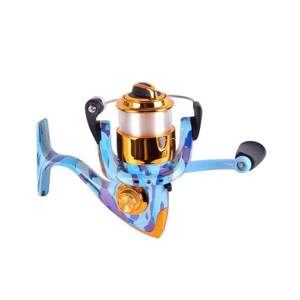 Camouflage powerful spinning fishing reel
