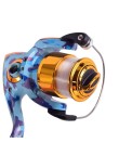 Camouflage powerful spinning fishing reel