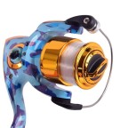 Camouflage powerful spinning fishing reel