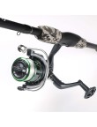 Camouflage printed fiberglass fishing rod set