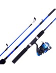 High-strength solid fiberglass fishing rod set