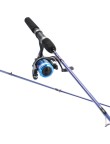 High-strength solid fiberglass fishing rod set
