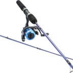 High-strength solid fiberglass fishing rod set