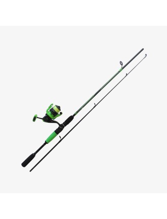 Two-section anti-slip straight handle fishing rod set