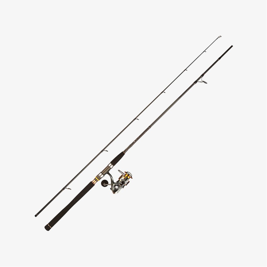 Carbon fiber two-section anti-slip fishing rod set