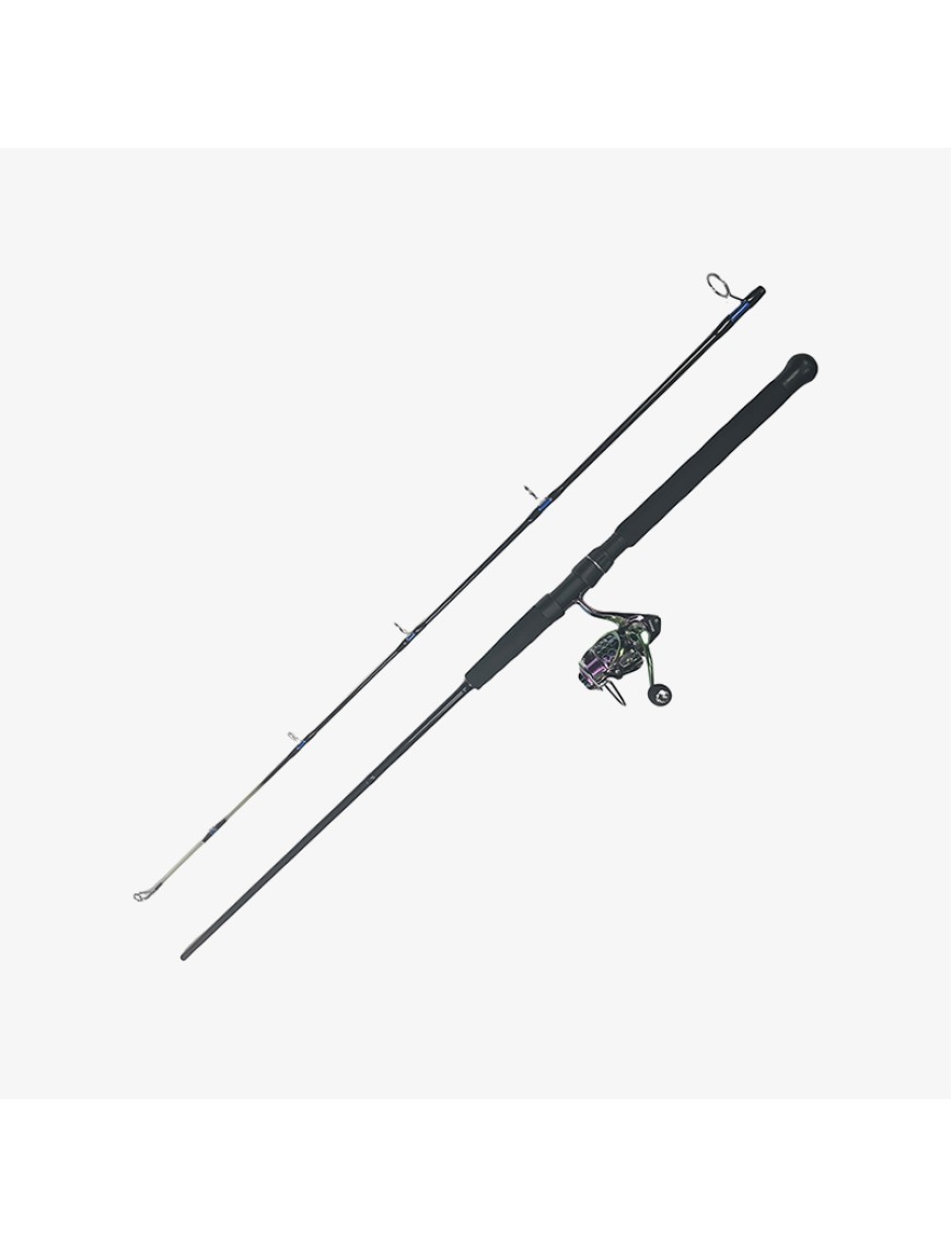 Multi-layer carbon fiber straight-handle fishing rod set