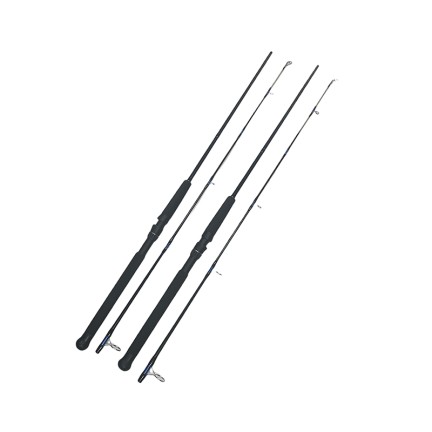 Multi-layer carbon fiber straight-handle fishing rod set