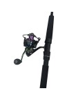 Multi-layer carbon fiber straight-handle fishing rod set
