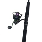 Multi-layer carbon fiber straight-handle fishing rod set