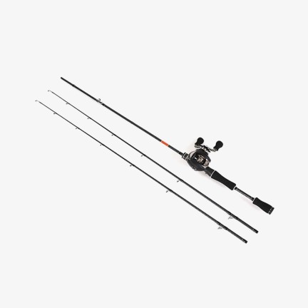 Outdoor two-section carbon fiber fishing rod set
