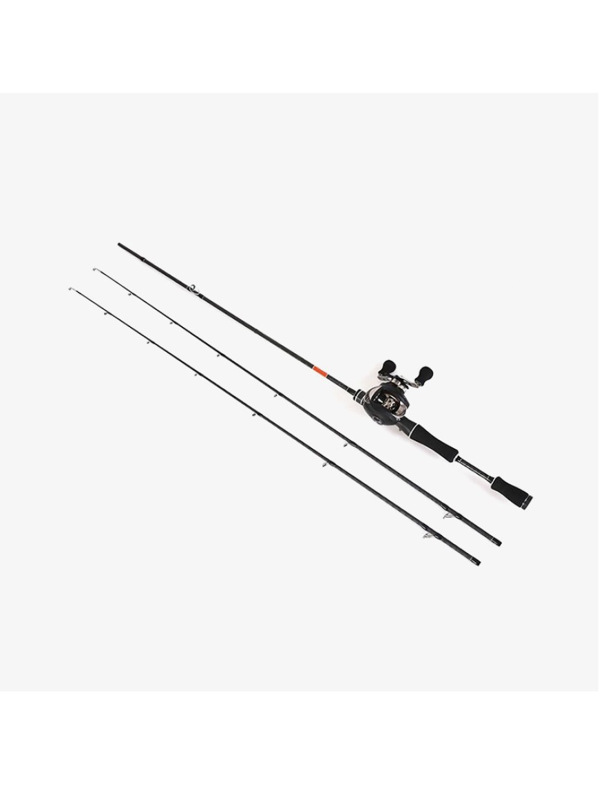 Outdoor two-section carbon fiber fishing rod set