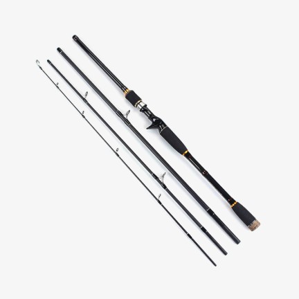 Four-section carbon fiber fishing rod set