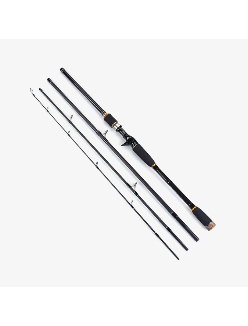 Four-section carbon fiber fishing rod set
