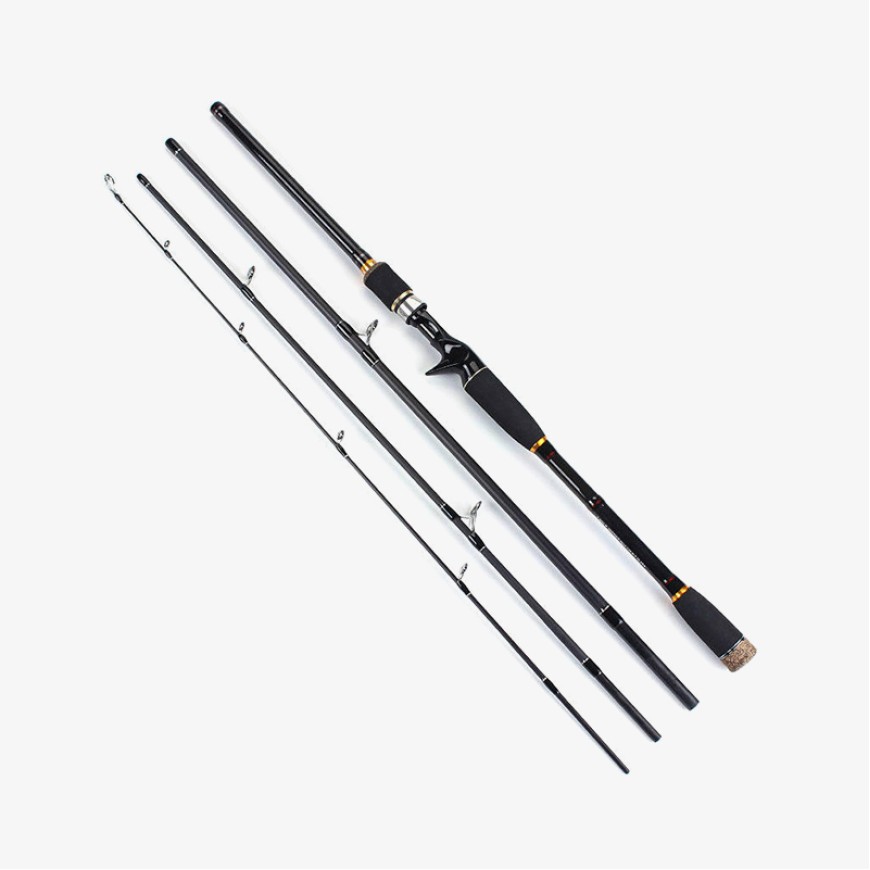 Four-section carbon fiber fishing rod set
