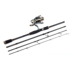 Four-section carbon fiber fishing rod set