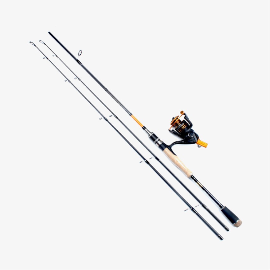 High-carbon ultralight two-section fishing rod set