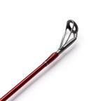 Red carbon fiber three-section fishing rod