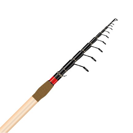 Telescopic adjustable carbon fiber fishing rod