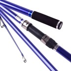 Three-section ultralight and sturdy fishing rod