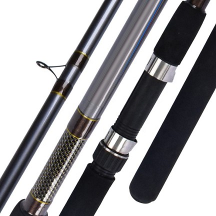 Gray 4.2-meter three-section fishing rod
