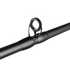Black two-section fiberglass fishing rod