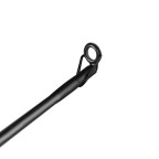 Black two-section fiberglass fishing rod