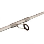 Silver three-section carbon fiber fishing rod