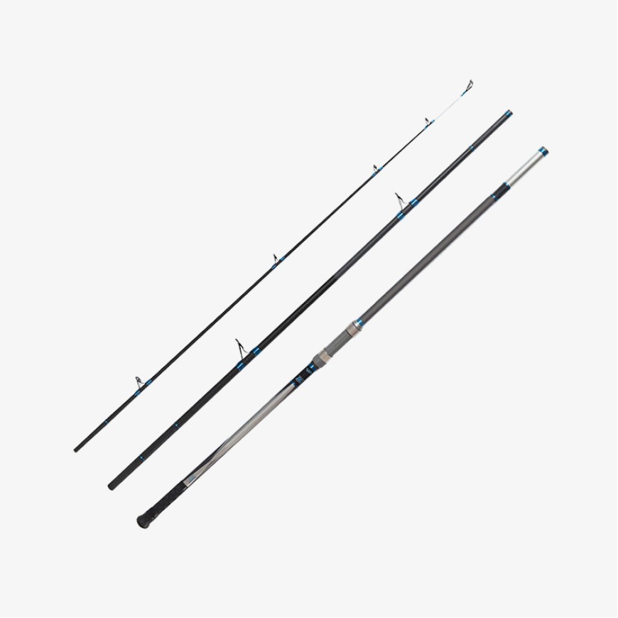 Extra-stiff three-section comfort fishing rod