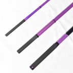 Purple powerful three-section fishing rod
