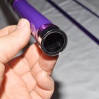 Purple powerful three-section fishing rod