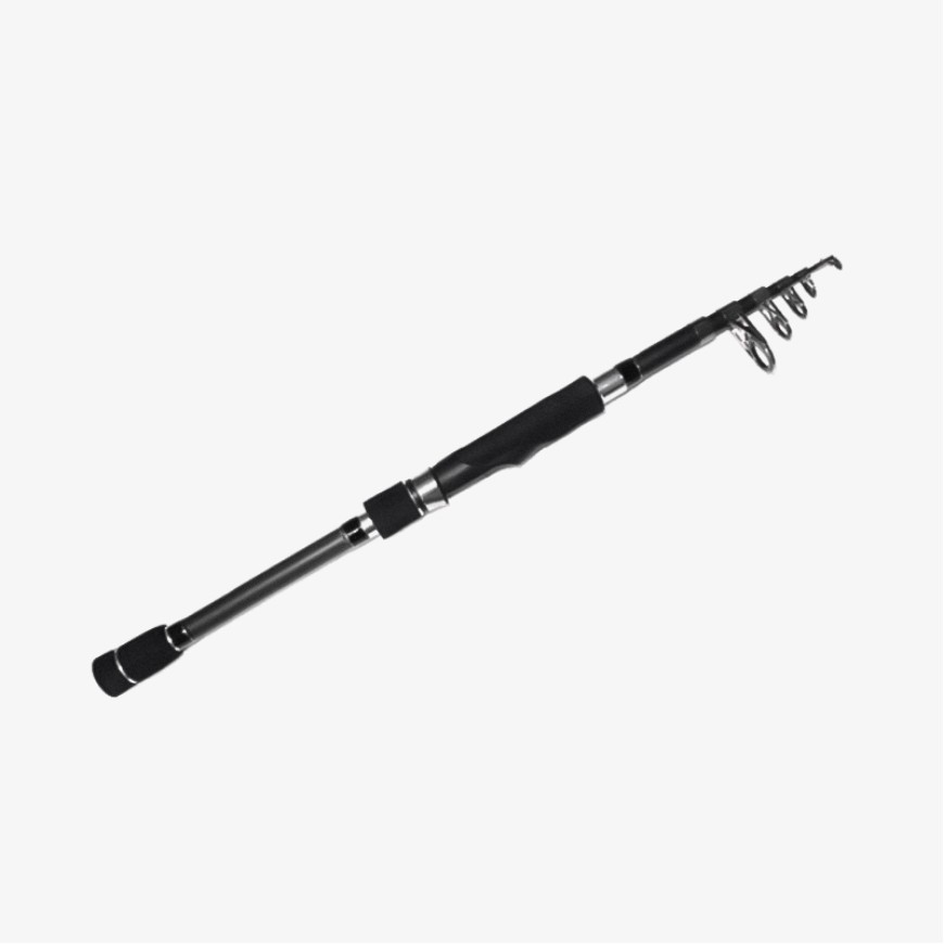 Popular black telescopic fishing rod