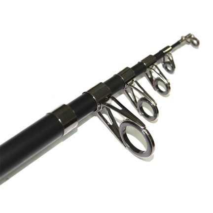 Popular black telescopic fishing rod