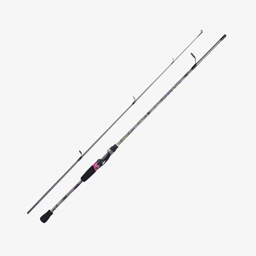 Stylish camouflage two-section fishing rod