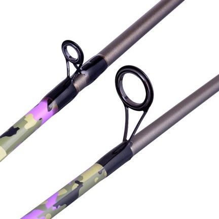 Stylish camouflage two-section fishing rod