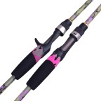 Stylish camouflage two-section fishing rod