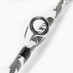 Camouflage two-section carbon fiber fishing rod