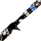 Camouflage two-section carbon fiber fishing rod