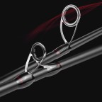 Carbon fiber straight-handle three-section fishing rod