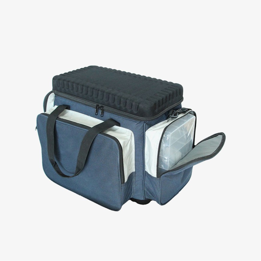 Large capacity multi-pocket fishing tackle bag