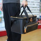 Black thickened waterproof fishing tackle bag