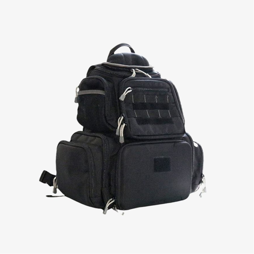 Black outdoor durable fishing tackle bag