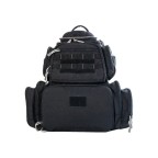 Black outdoor durable fishing tackle bag