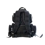 Black outdoor durable fishing tackle bag