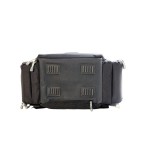 Black outdoor durable fishing tackle bag