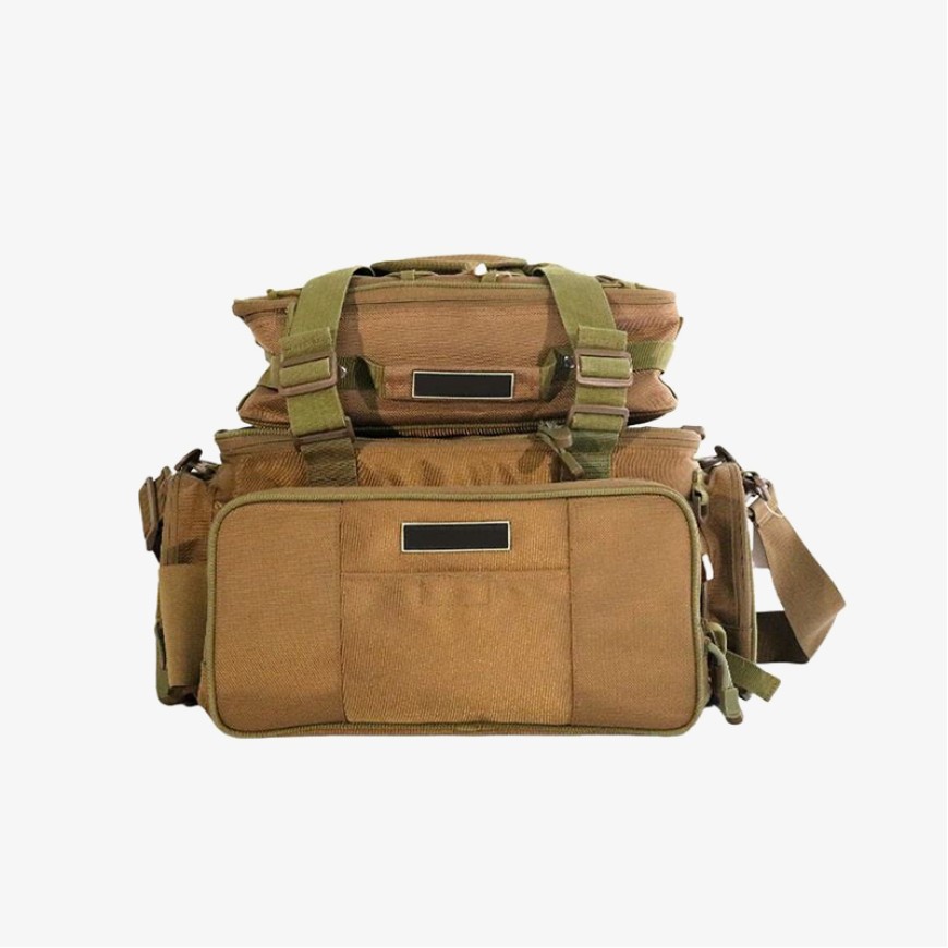 Double-layer waterproof outdoor fishing tackle bag